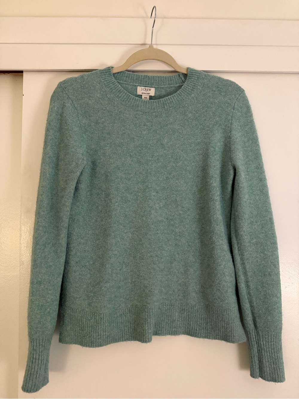 J. Crew Women's Seafoam Extrasoft Crewneck Sweater